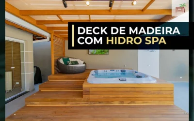 Relaxe em Estilo: Deck de Madeira com Hidro Spa